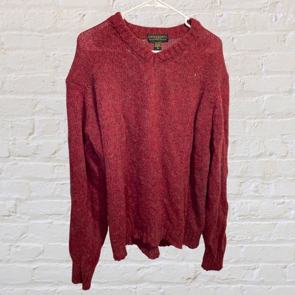 Steve & Barry’s XL 80% Wool Sweater Rose Red - Picture 1 of 1